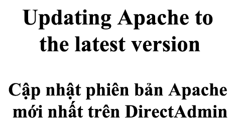 Updating Apache to the latest version