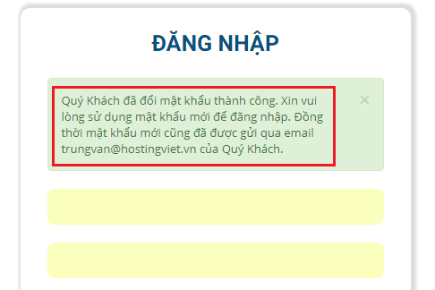 hướng dẫn lấy lại mật khẩu