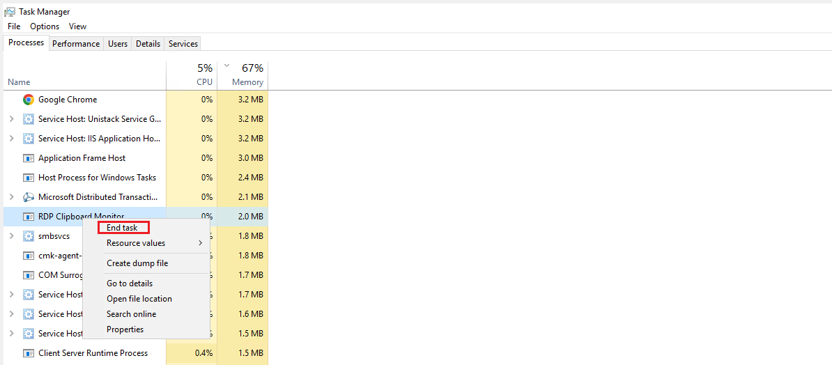 Hướng dẫn fix lỗi Copy trong remote desktop Tài liệu HostingViet